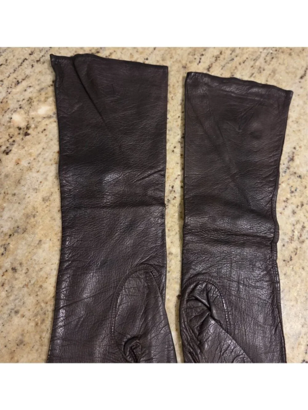 Vintage Womens Size S/M Brown Soft Leather Formal 14